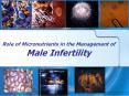 Role of Micronutrients in the Management of Male Infertility PowerPoint PPT Presentation