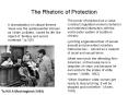 The Rhetoric of Protection PowerPoint PPT Presentation