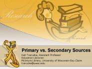 Primary vs. Secondary Sources