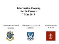 Information Evening for P6 Parents 7 May 2013 PowerPoint PPT Presentation