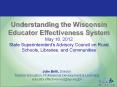 Understanding the Wisconsin Educator Effectiveness System May 16, 2012 State Superintendent PowerPoint PPT Presentation