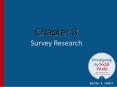 Chapter 8 Survey Research PowerPoint PPT Presentation