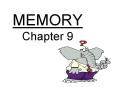 MEMORY Chapter 9 PowerPoint PPT Presentation