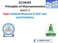 ECON203 Principles of Macroeconomics Week 4 Topic: Related Measures PowerPoint PPT Presentation