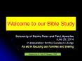 Welcome to our Bible Study PowerPoint PPT Presentation