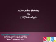 QTP Online Training By SVRTechnologies