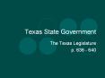 Texas State Government PowerPoint PPT Presentation