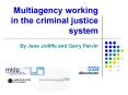 Multiagency working in the criminal justice system PowerPoint PPT Presentation