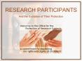RESEARCH PARTICIPANTS PowerPoint PPT Presentation