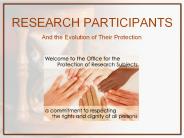 RESEARCH PARTICIPANTS