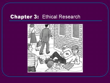 Chapter 3: Ethical Research