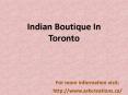 indian boutique in toronto PowerPoint PPT Presentation