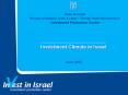 Investment Climate in Israel PowerPoint PPT Presentation