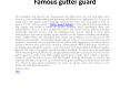 Famous gutter guard PowerPoint PPT Presentation