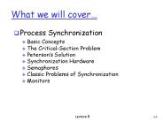 What we will cover