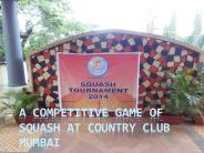 A Competitive Game of Squash at Country Club