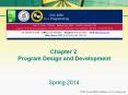 Chapter 2 Program Design and Development PowerPoint PPT Presentation