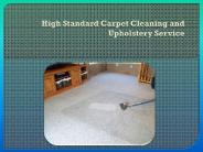 High Standard Carpet Cleaning and Upholstery Service