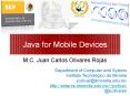 Java for Mobile Devices PowerPoint PPT Presentation