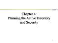Chapter 4: Planning the Active Directory and Security PowerPoint PPT Presentation