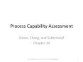 Process Capability Assessment PowerPoint PPT Presentation