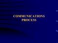 COMMUNICATIONS PROCESS PowerPoint PPT Presentation