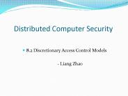 Distributed Computer Security