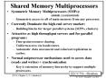 Shared Memory Multiprocessors PowerPoint PPT Presentation