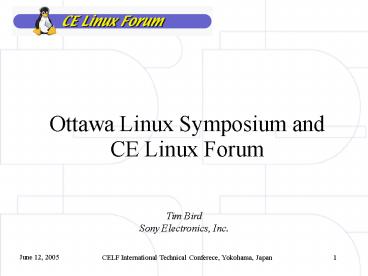 Ottawa Linux Symposium and