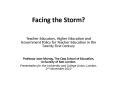 Facing the Storm? PowerPoint PPT Presentation