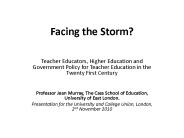 Facing the Storm?