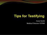 Tips for Testifying