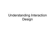 Understanding Interaction Design