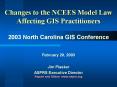 Changes to the NCEES Model Law Affecting GIS Practitioners PowerPoint PPT Presentation