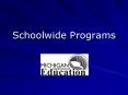 Schoolwide Programs PowerPoint PPT Presentation