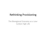 Rethinking Provisioning