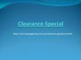 Clearance Special PowerPoint PPT Presentation