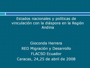 Estados nacionales y pol