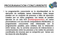 PROGRAMACION CONCURRENTE