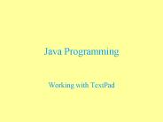 Java Programming