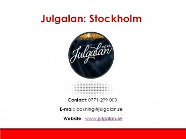Julgalan Stockholm 2014