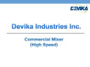 Commercial Mixer (high speed)