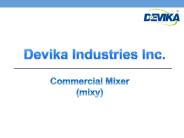 Commercial Mixer (mixy)