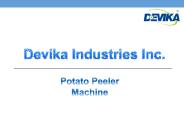 Potato Peeler Machine