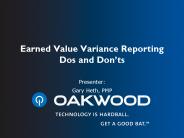 Earned Value Variance Reporting Dos and Don