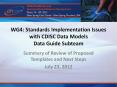 WG4: Standards Implementation Issues with CDISC Data Models Data Guide Subteam PowerPoint PPT Presentation
