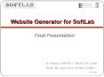 Website Generator for SoftLab PowerPoint PPT Presentation