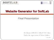 Website Generator for SoftLab