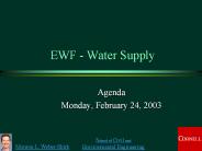 EWF - Water Supply