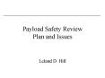 Payload Safety Review Plan and Issues PowerPoint PPT Presentation